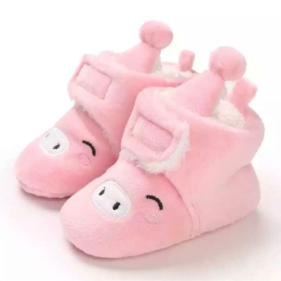 𝅺Babies non skid soft booties, Pink - Picture 1 of 3
